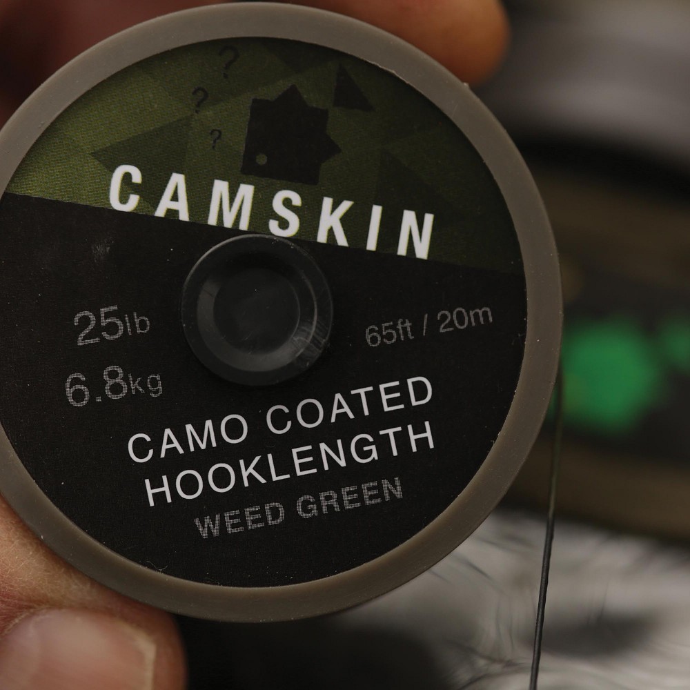 THINKING ANGLERS CAMSKIN CAMO COATED HOOKLENGTH 20M *ALL TYPES* 
