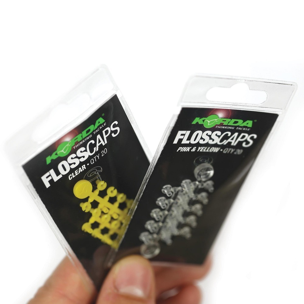 Korda Floss Caps White/Red *PAY ONE POSTAGE* 