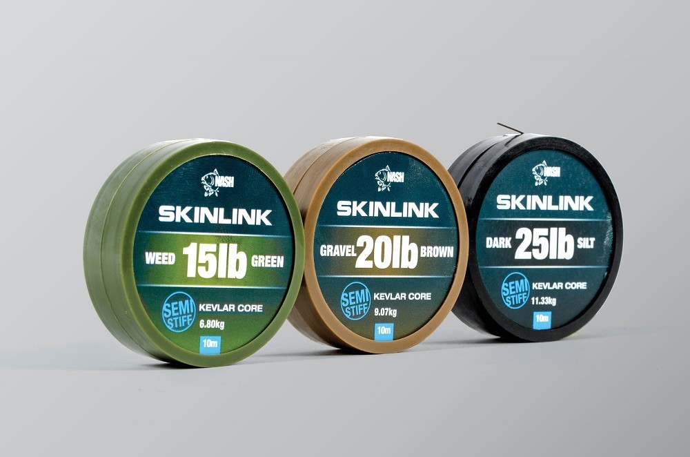 Nash SkinLink Hooklink NEW Skin Link Coated Braid Hook Link *Full Range* 