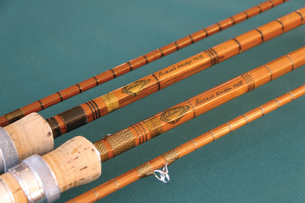 Carp Spinning Reel Angling Rods On Pod Standing. Carp Rods