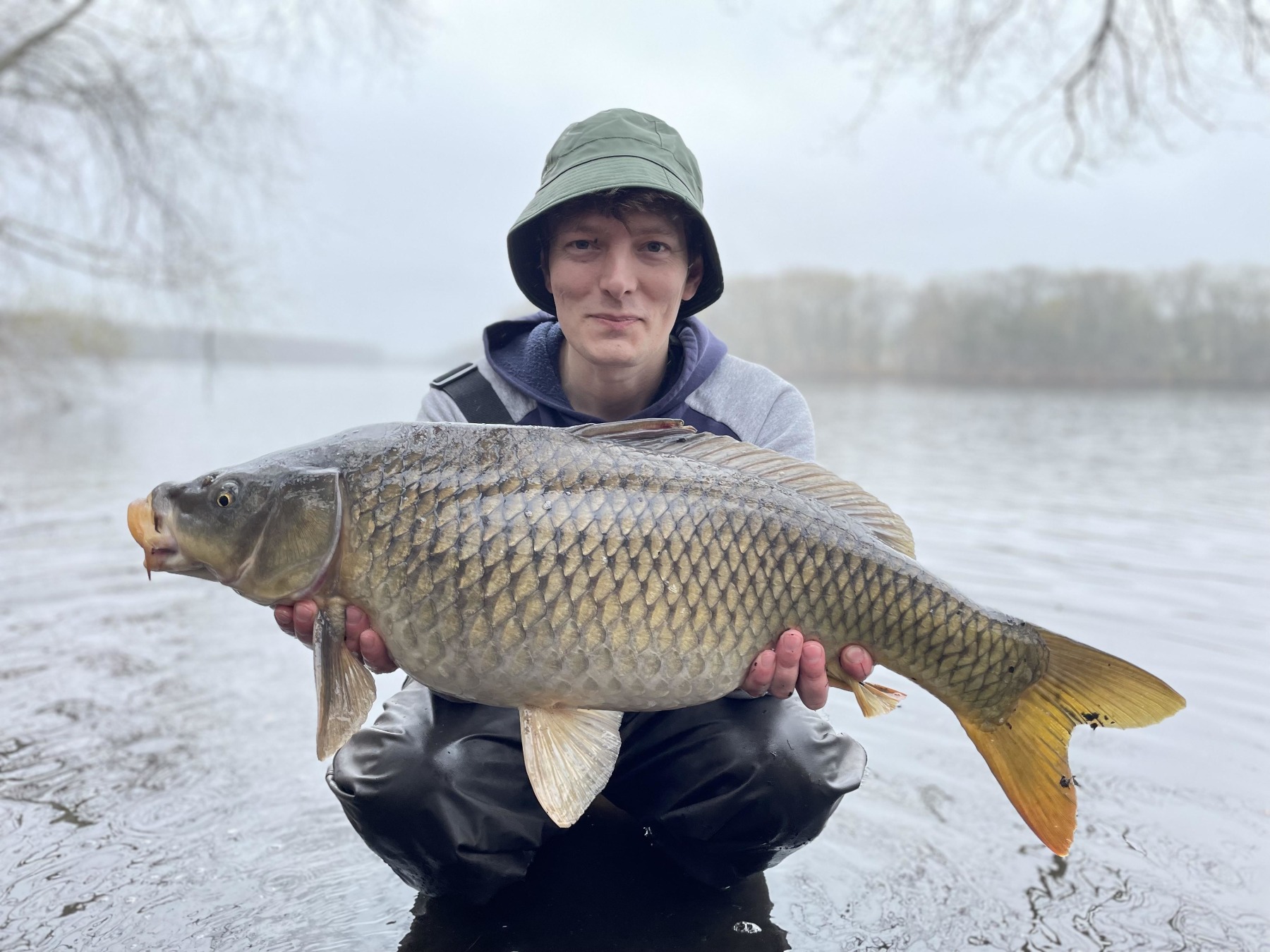 Alexei kept the nets wet all day