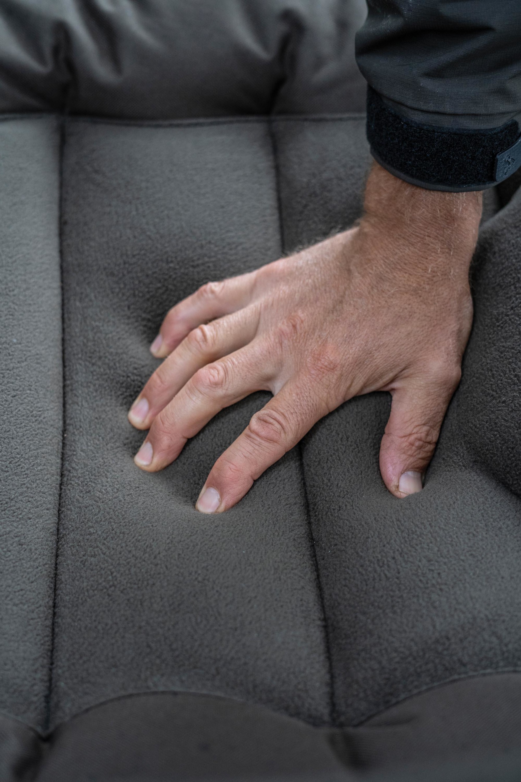 The memory foam is relatively firm, yet supremely comfortable, supporting you for hours without any discomfort