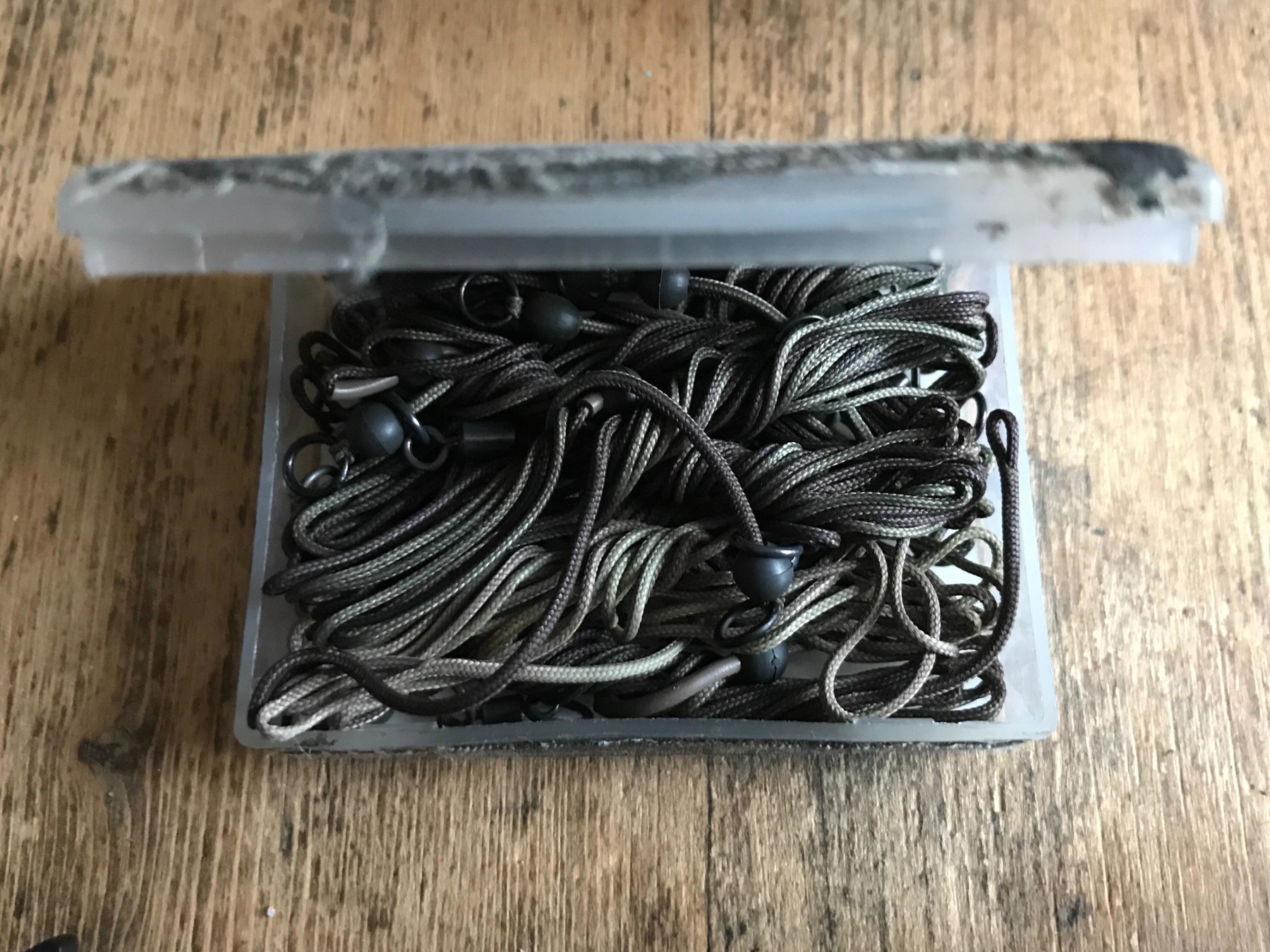 A tube of rigs ready to rock