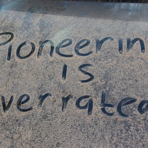 Pioneering is overrated