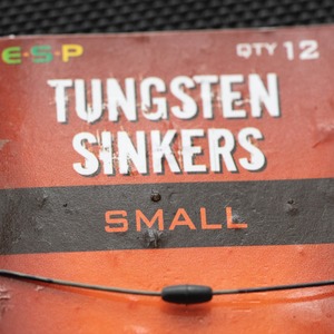 7. Add a small ESP Tungsten Sinker halfway along the hooklength. 