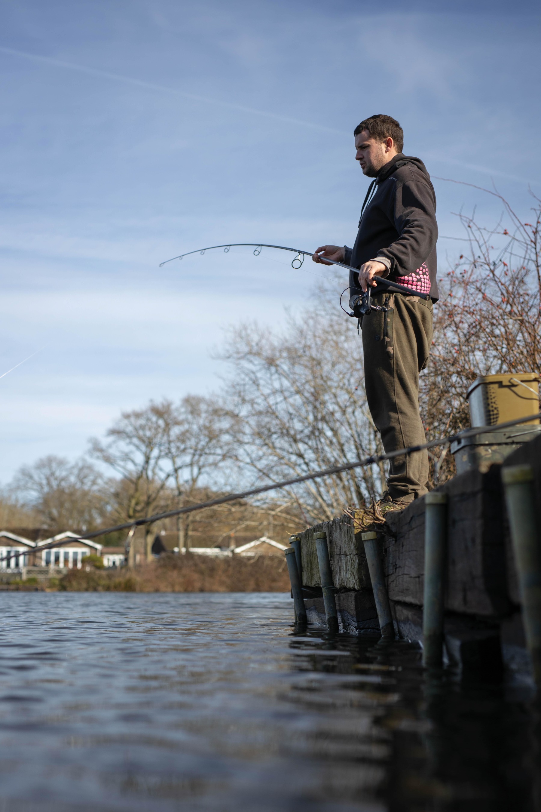 Fish on! The fish certainly ruck in the shallow water