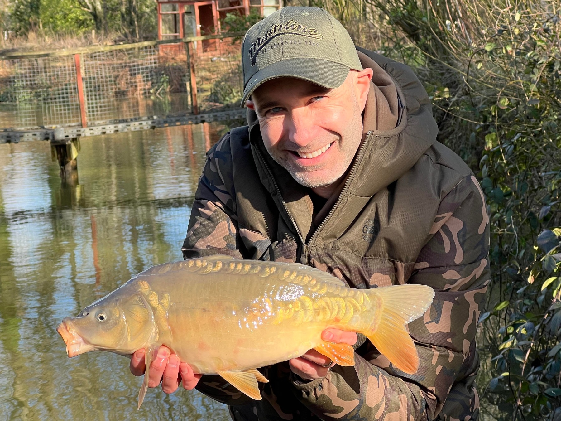 My first carp after a very long winter – and boy was I happy!