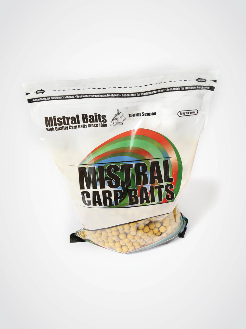 5kg Mistral Baits Scopex 15mm Shelf-life Boilies