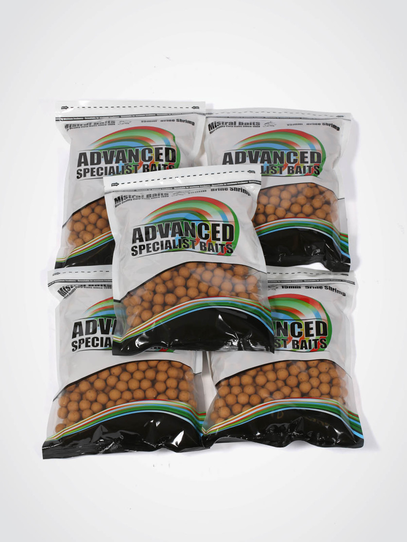 5kg Mistral Baits Brine Shrimp 15mm Shelf-life Boilies