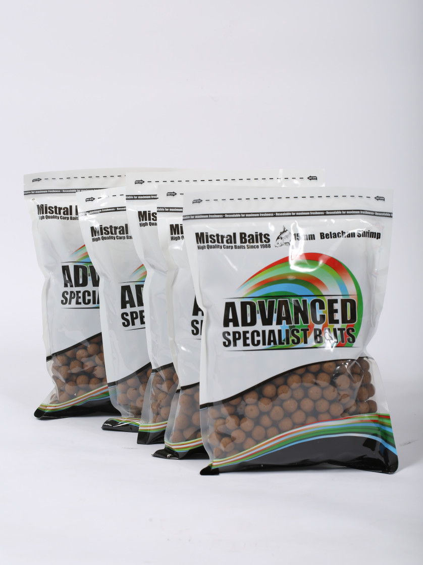 5kg Mistral Baits 15mm Belachan Shrimp Shelf-life Boilies