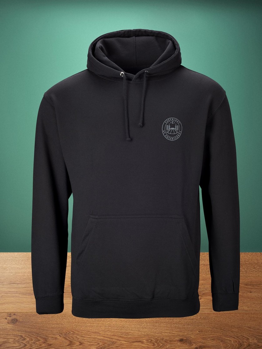 Be Adventurous Black Hoodie