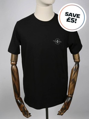 Compass Black Tee