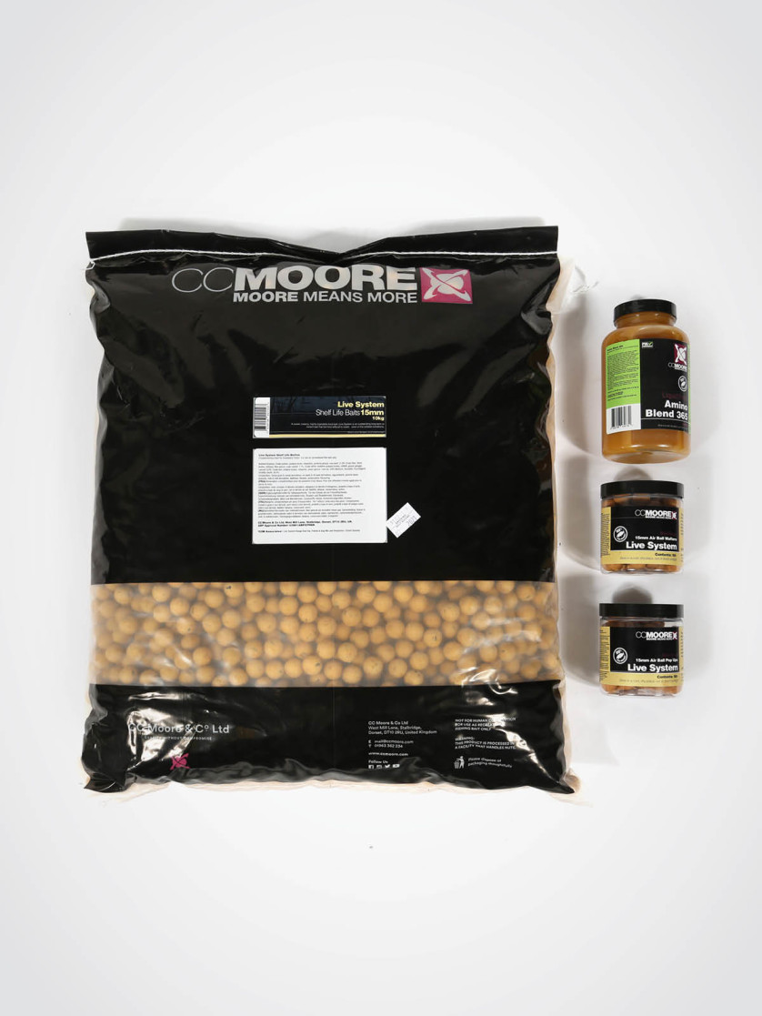CC Moore Live System Bait Pack: 10kg, Amino Blend, Wafters & Pop-ups